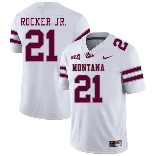 Montana Grizzlies #21 Stevie Rocker Jr. College Football Jerseys Stitched Sale-White